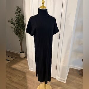 ASOS Black Midi Turtleneck Dress